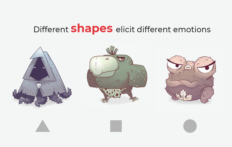 Definitive guide for shape language in character design + llustrated