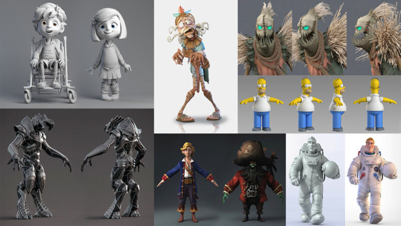 3D modeling and animation character design