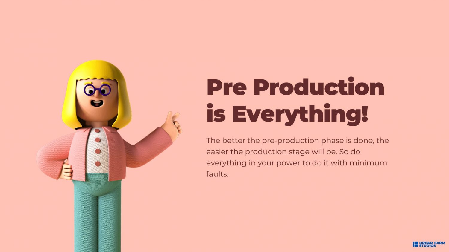 Pre production stage in animation production workflow