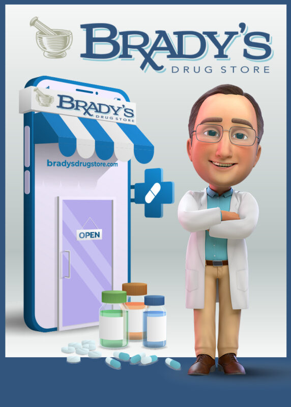 Brady's Drug Store Poster