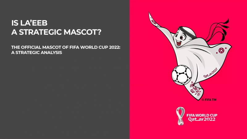 Feature image for a blog by Dream Farm Studios showing La'eeb, the official mascot of the FIFA 2022 World Cup Qatar